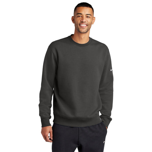 Nike-Nike Club Fleece Sleeve Swoosh Crew NKFD9863-MedTech-1