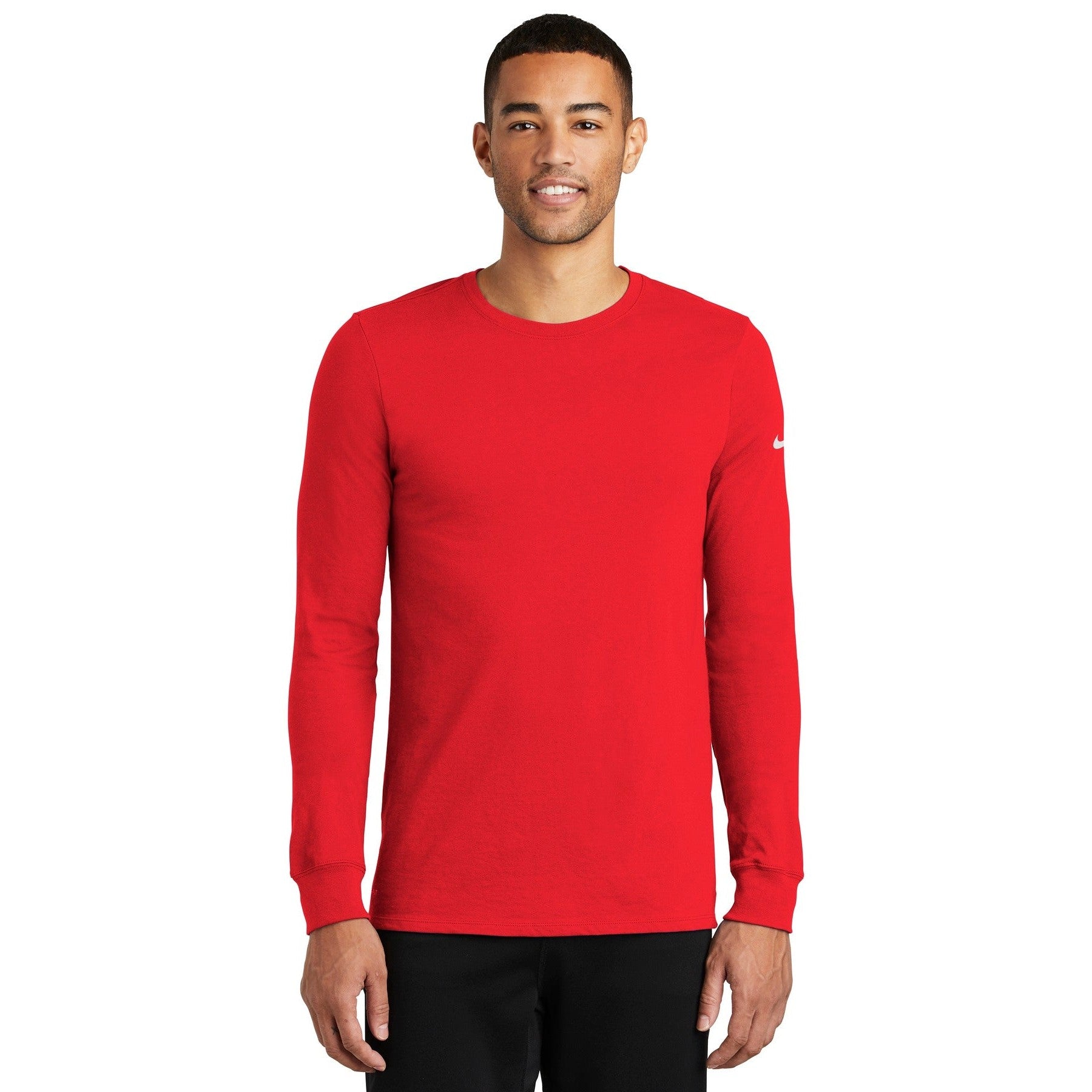 Nike-Nike Dri-FIT Cotton/Poly Long Sleeve Tee. NKBQ5230-MedTech-5