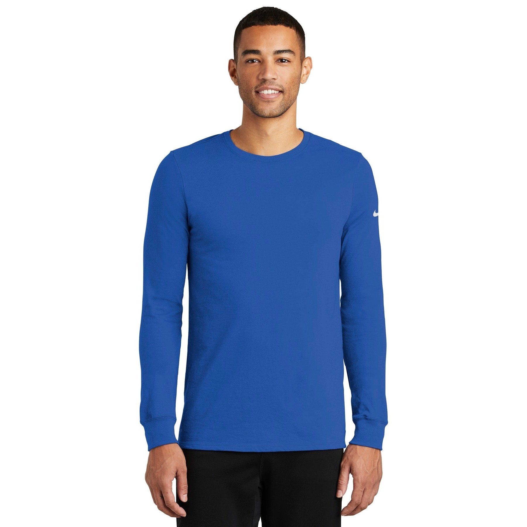 Nike-Nike Dri-FIT Cotton/Poly Long Sleeve Tee. NKBQ5230-MedTech-4