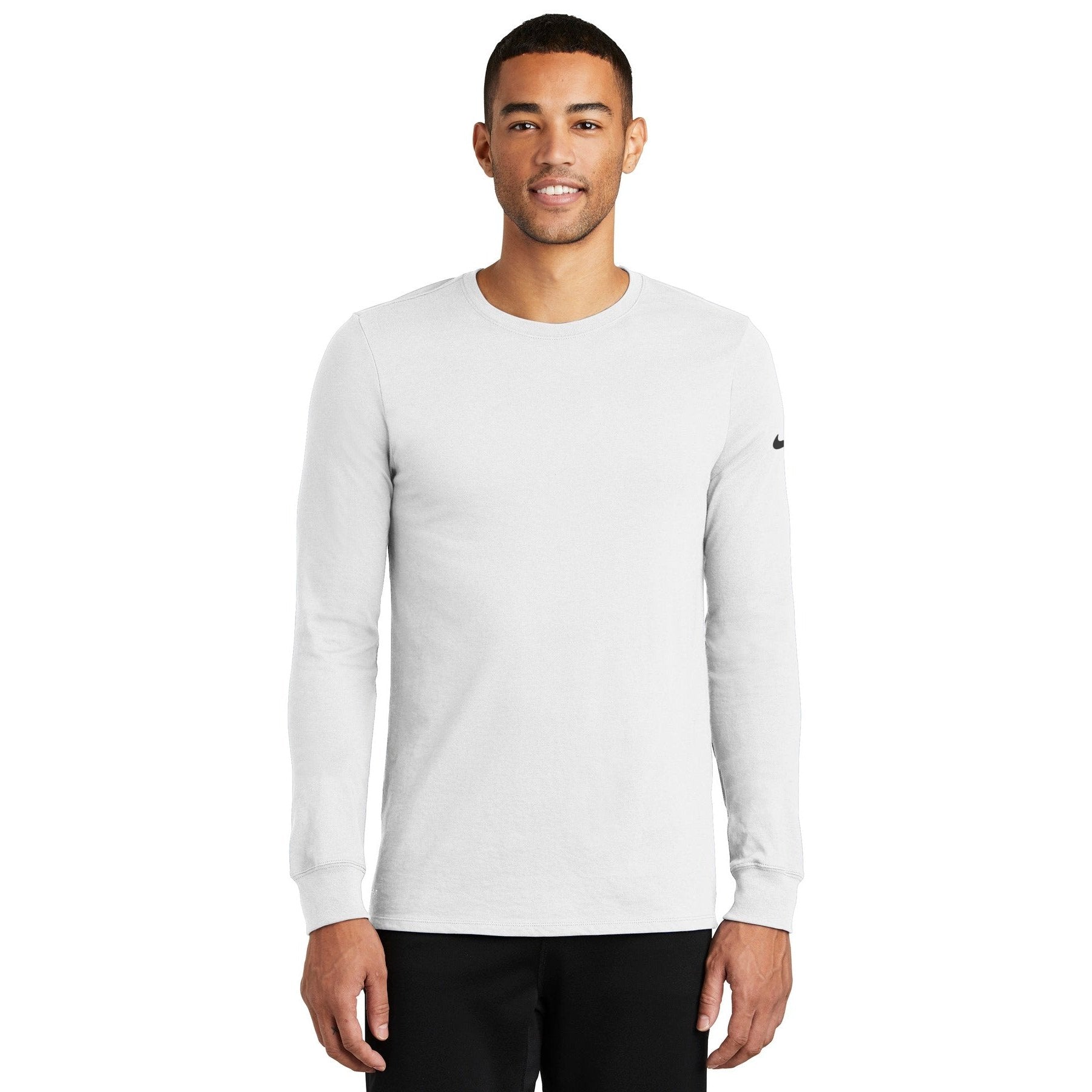 Nike-Nike Dri-FIT Cotton/Poly Long Sleeve Tee. NKBQ5230-MedTech-6