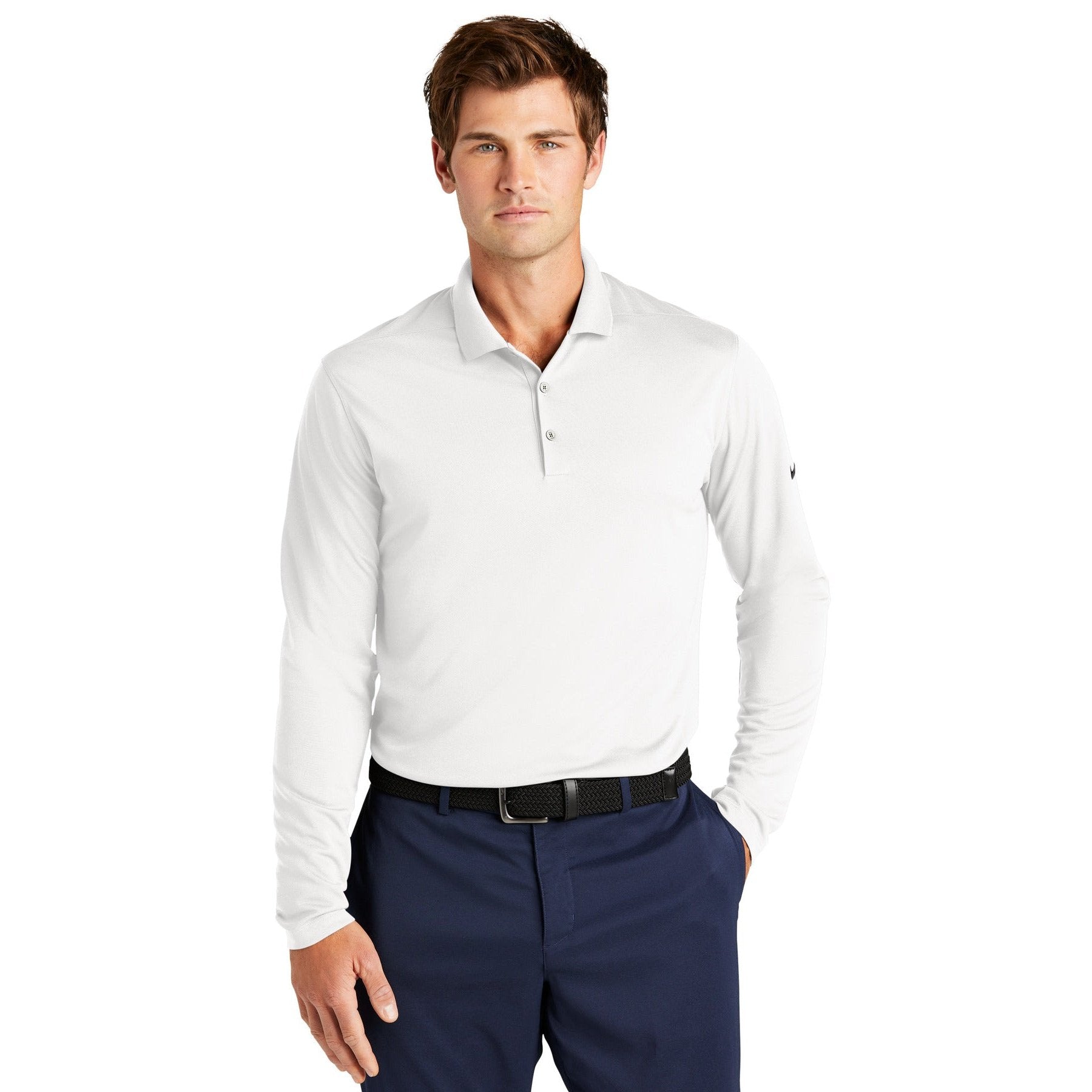 Nike-Nike Dri-FIT Micro Pique 2.0 Long Sleeve Polo NKDC2104-MedTech-7