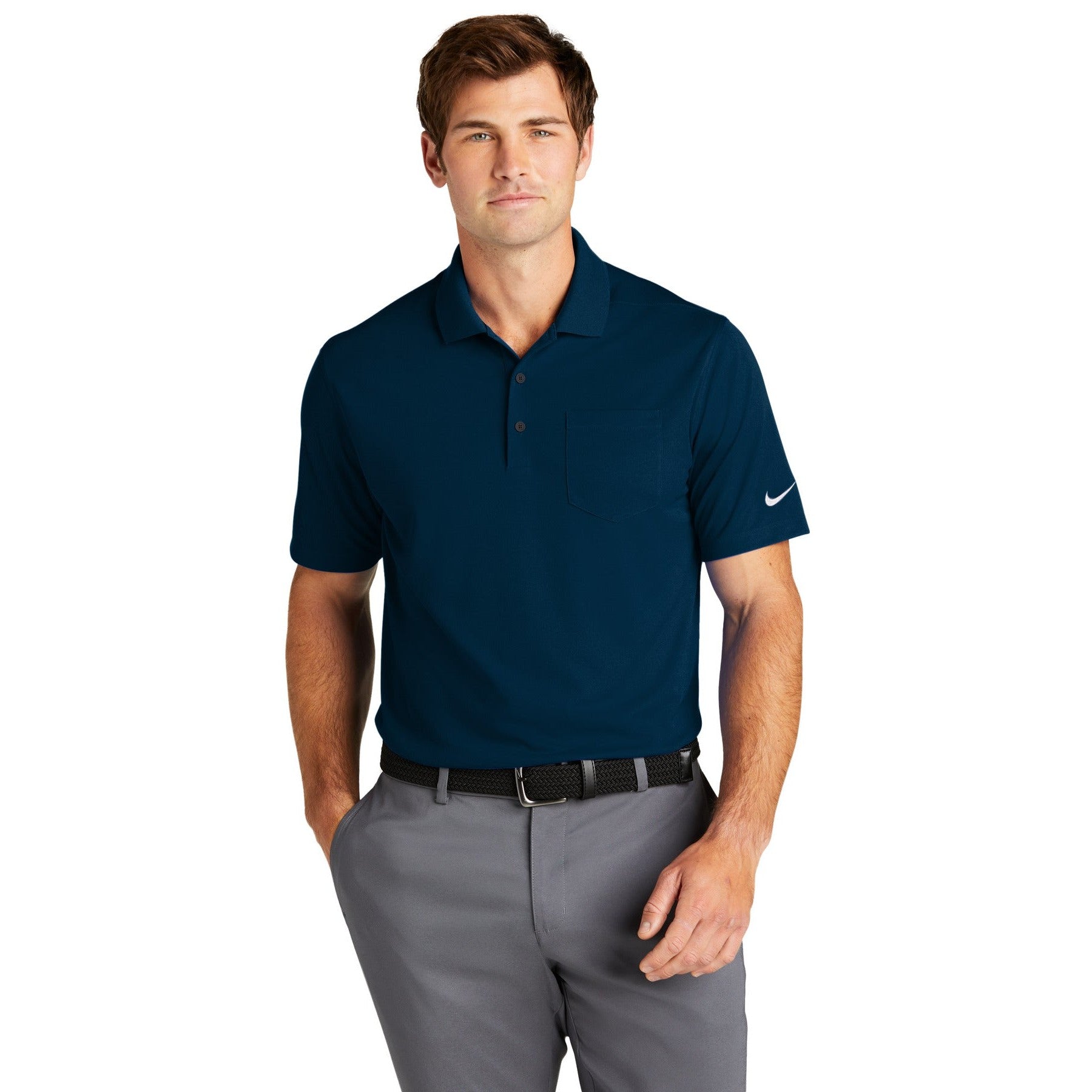 Nike-Nike Dri-FIT Micro Pique 2.0 Pocket Polo NKDC2103-MedTech-5