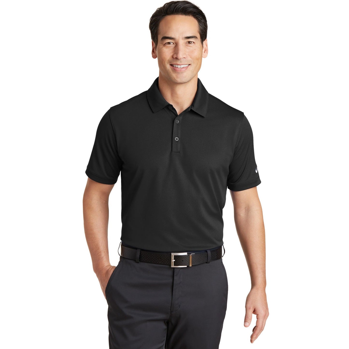 Nike-Nike Dri-FIT Solid Icon Pique Modern Fit Polo. 746099-MedTech-1