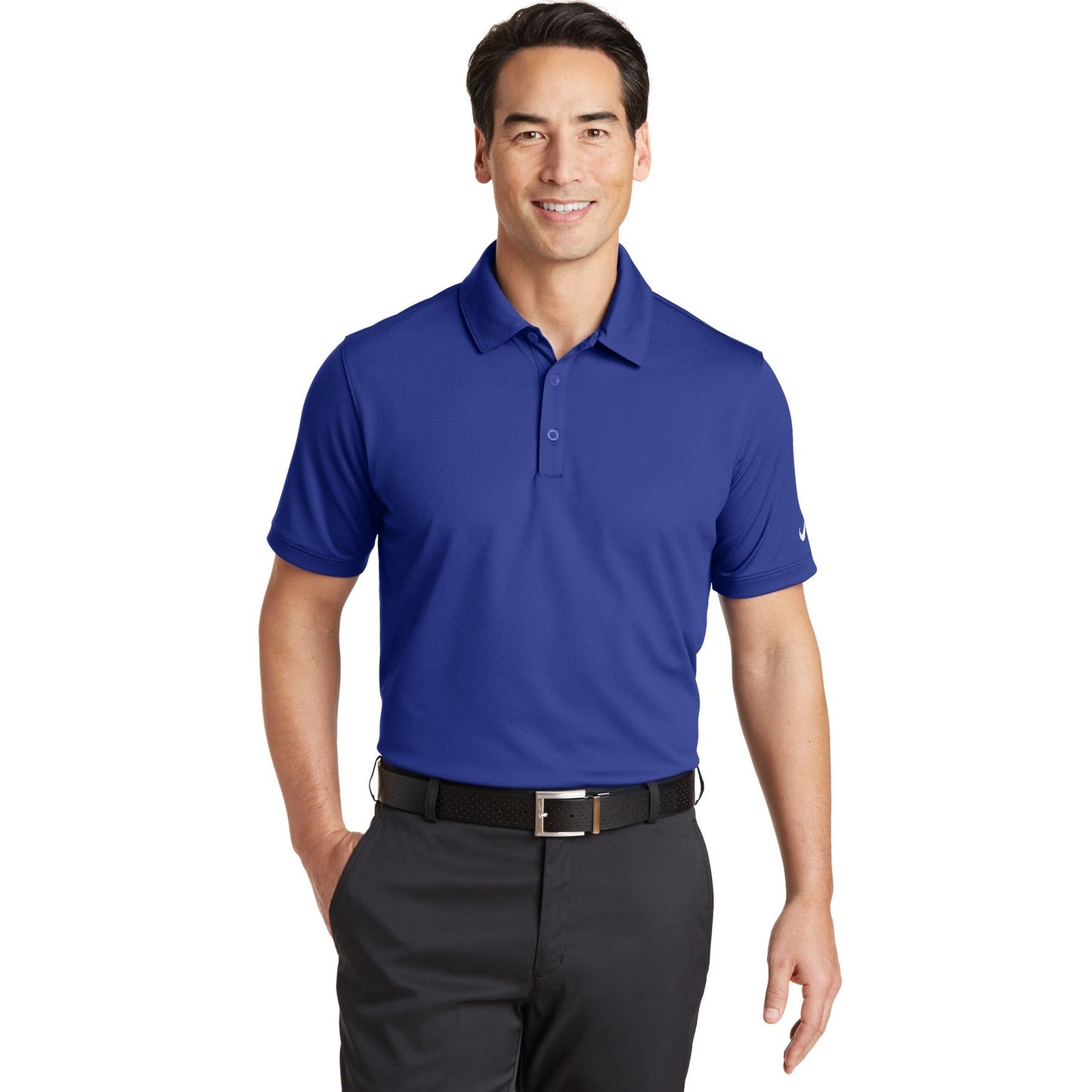 Nike-Nike Dri-FIT Solid Icon Pique Modern Fit Polo. 746099-MedTech-3