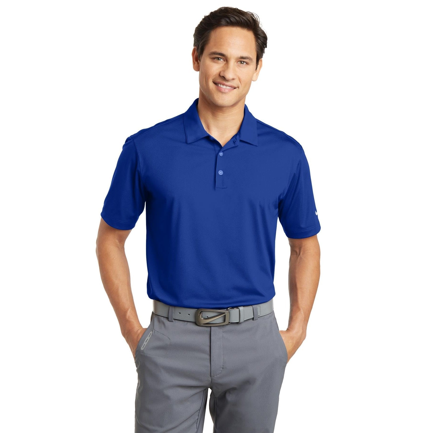 Nike-Nike Dri-FIT Vertical Mesh Polo. 637167-MedTech-10