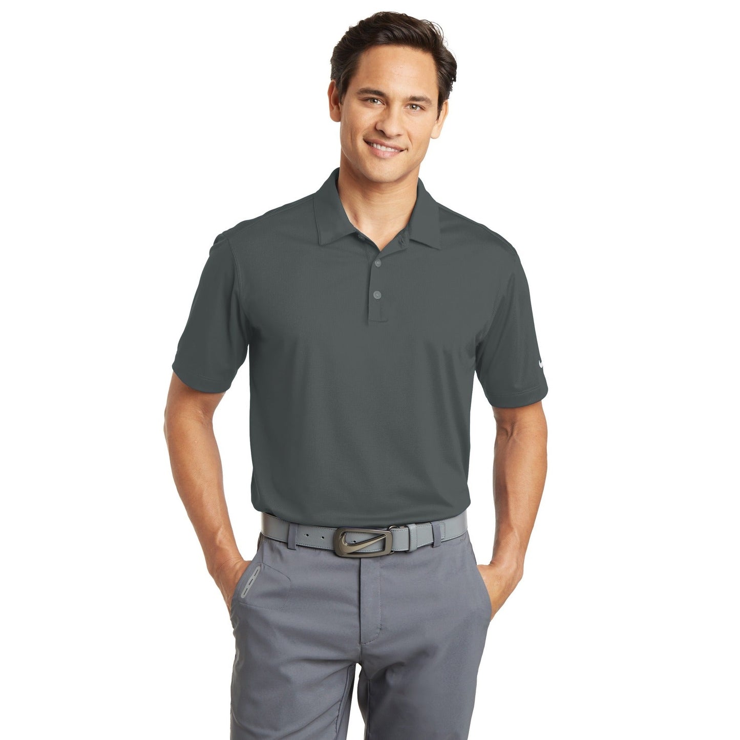 Nike-Nike Dri-FIT Vertical Mesh Polo. 637167-MedTech-2