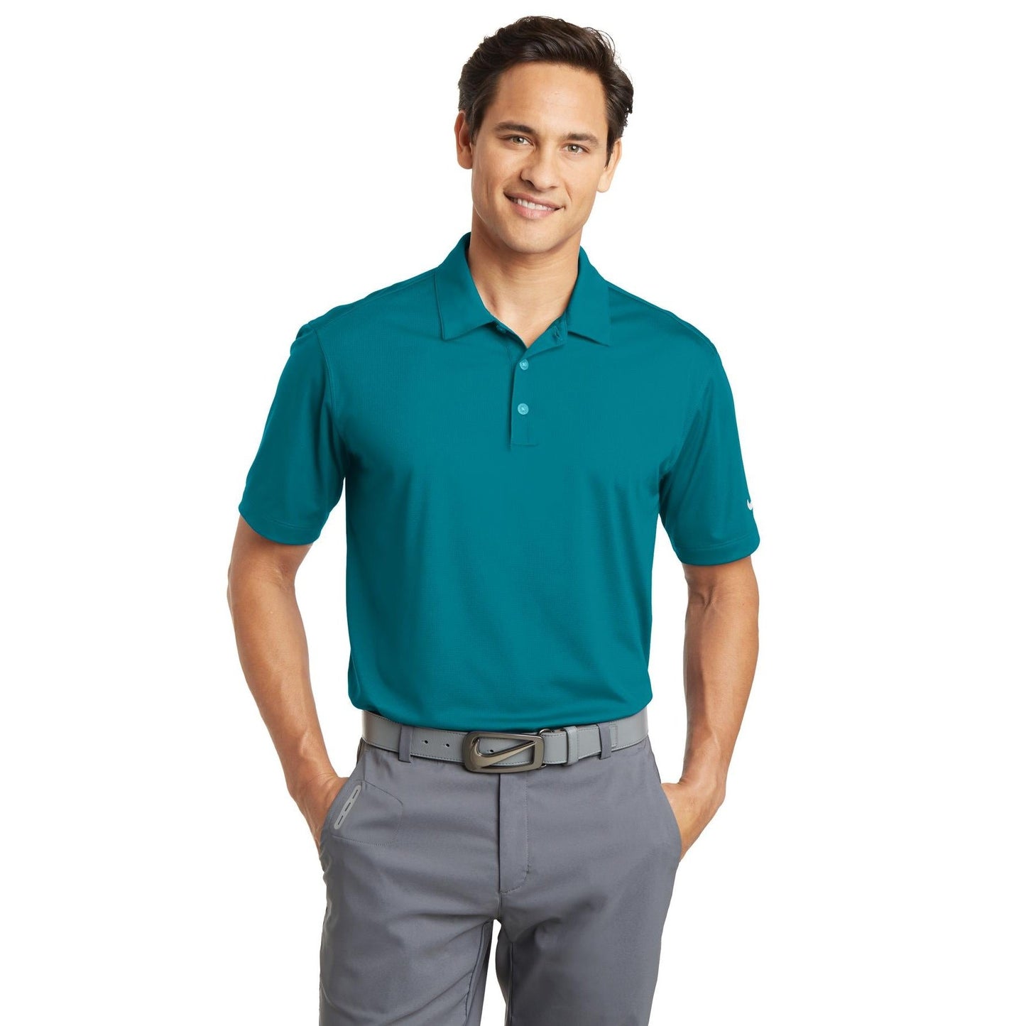 Nike-Nike Dri-FIT Vertical Mesh Polo. 637167-MedTech-4