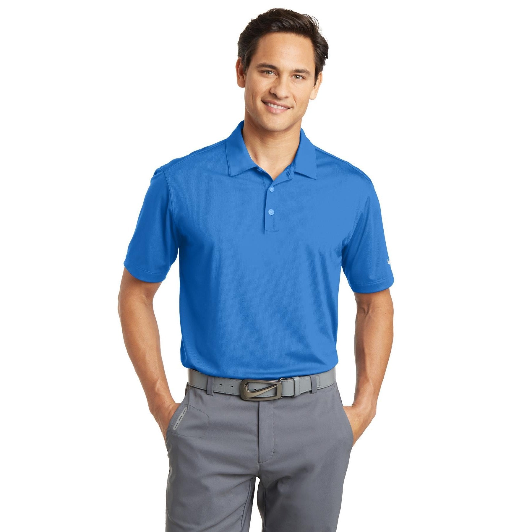 Nike-Nike Dri-FIT Vertical Mesh Polo. 637167-MedTech-5