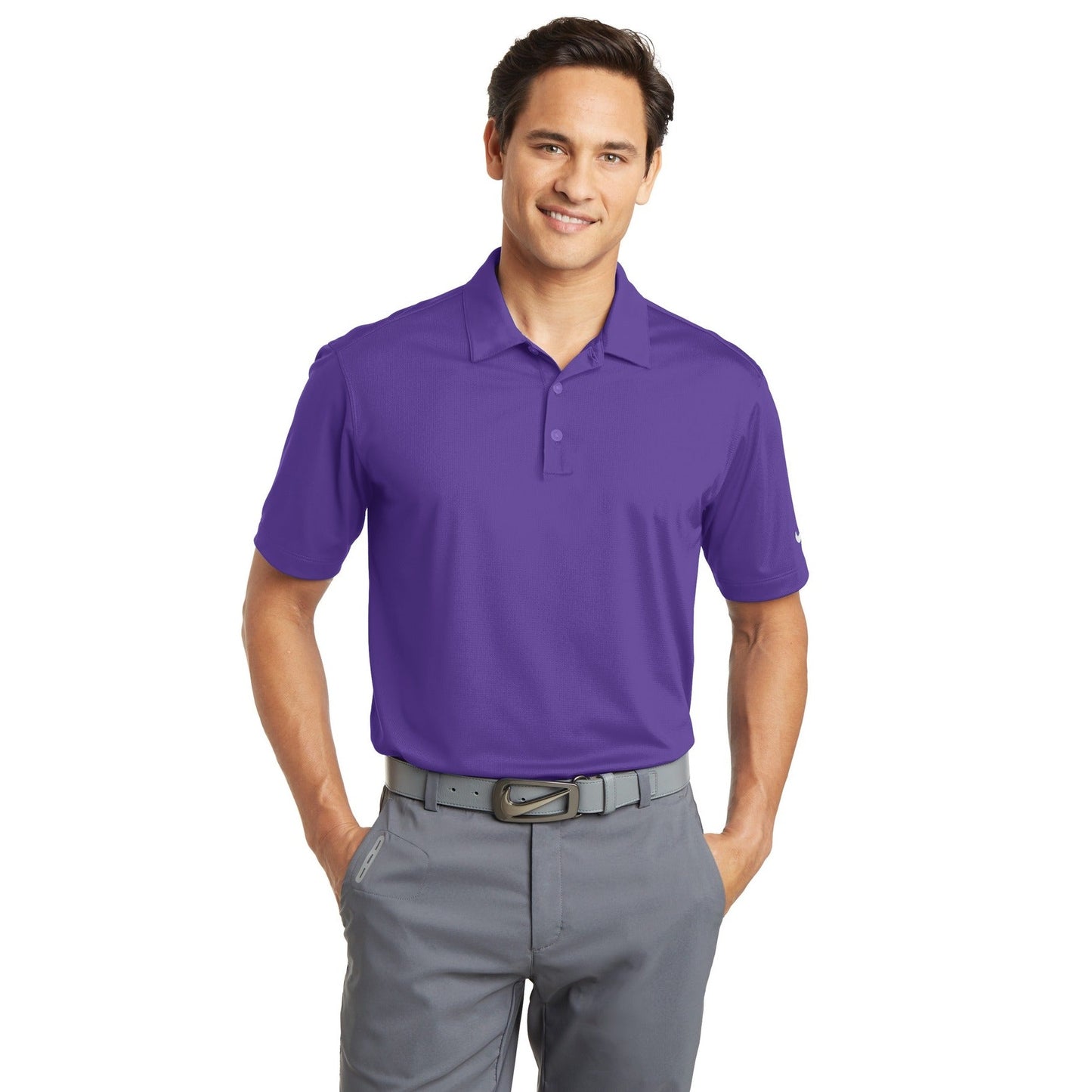 Nike-Nike Dri-FIT Vertical Mesh Polo. 637167-MedTech-7