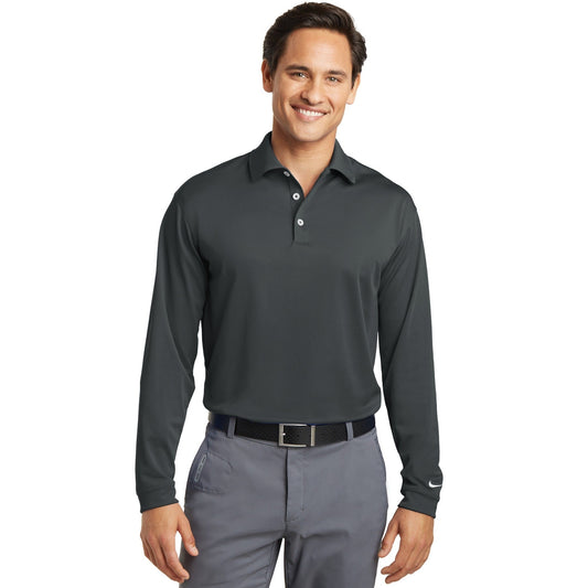 Nike-Nike Long Sleeve Dri-FIT Stretch Tech Polo. 466364-MedTech-1