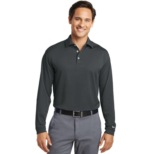 Nike-Nike Tall Long Sleeve Dri-FIT Stretch Tech Polo. 604940-MedTech-1