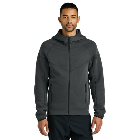 Nike-Nike Tech Fleece Full-Zip Hoodie NKFQ4762-MedTech-1