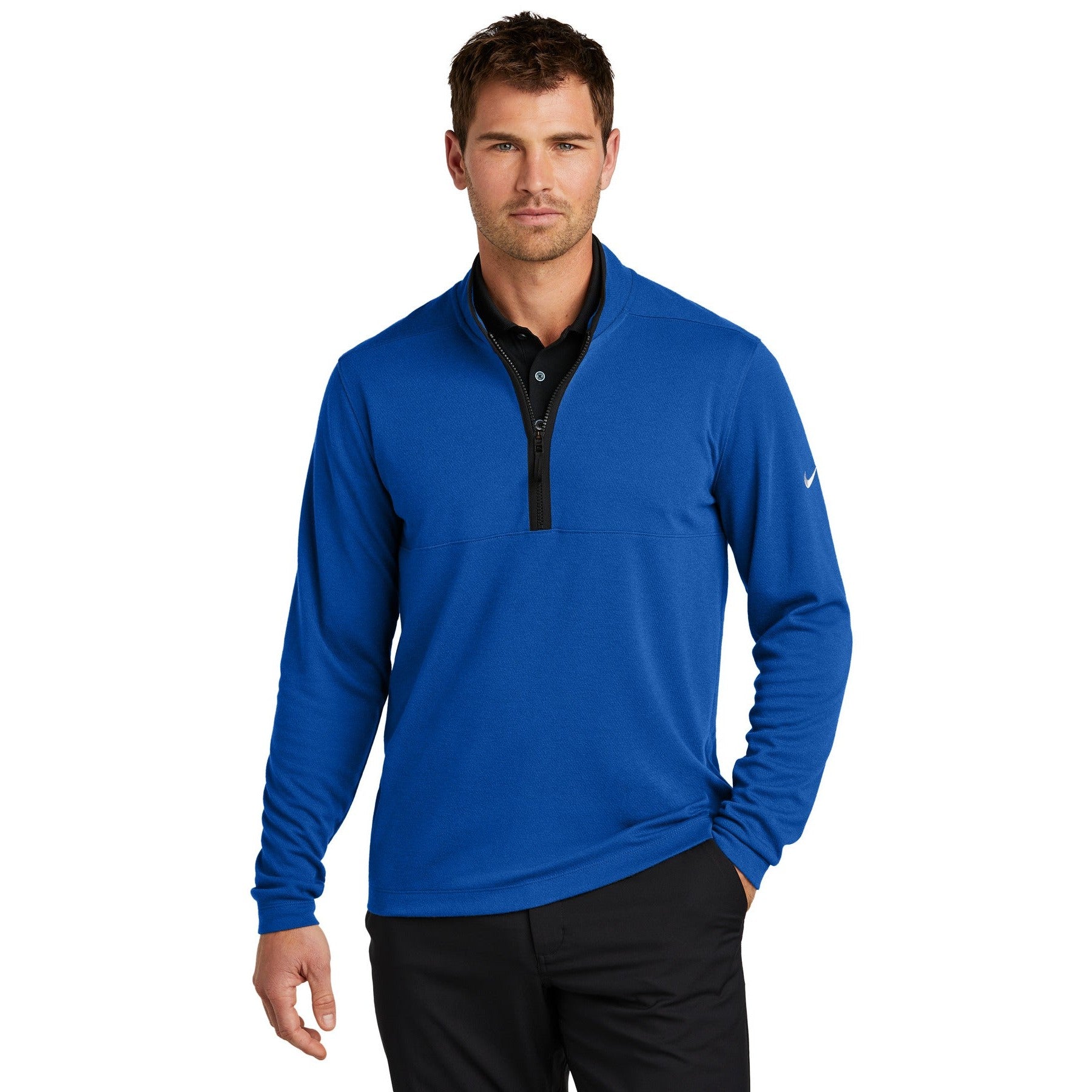 Nike-Nike Textured 1/2-Zip Cover-Up NKDX6702-MedTech-4