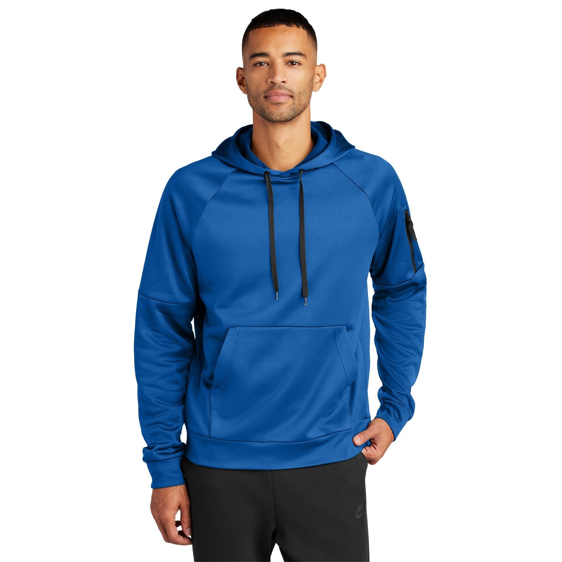 Nike-Nike Therma-FIT Pocket Pullover Fleece Hoodie NKFD9735-MedTech-5