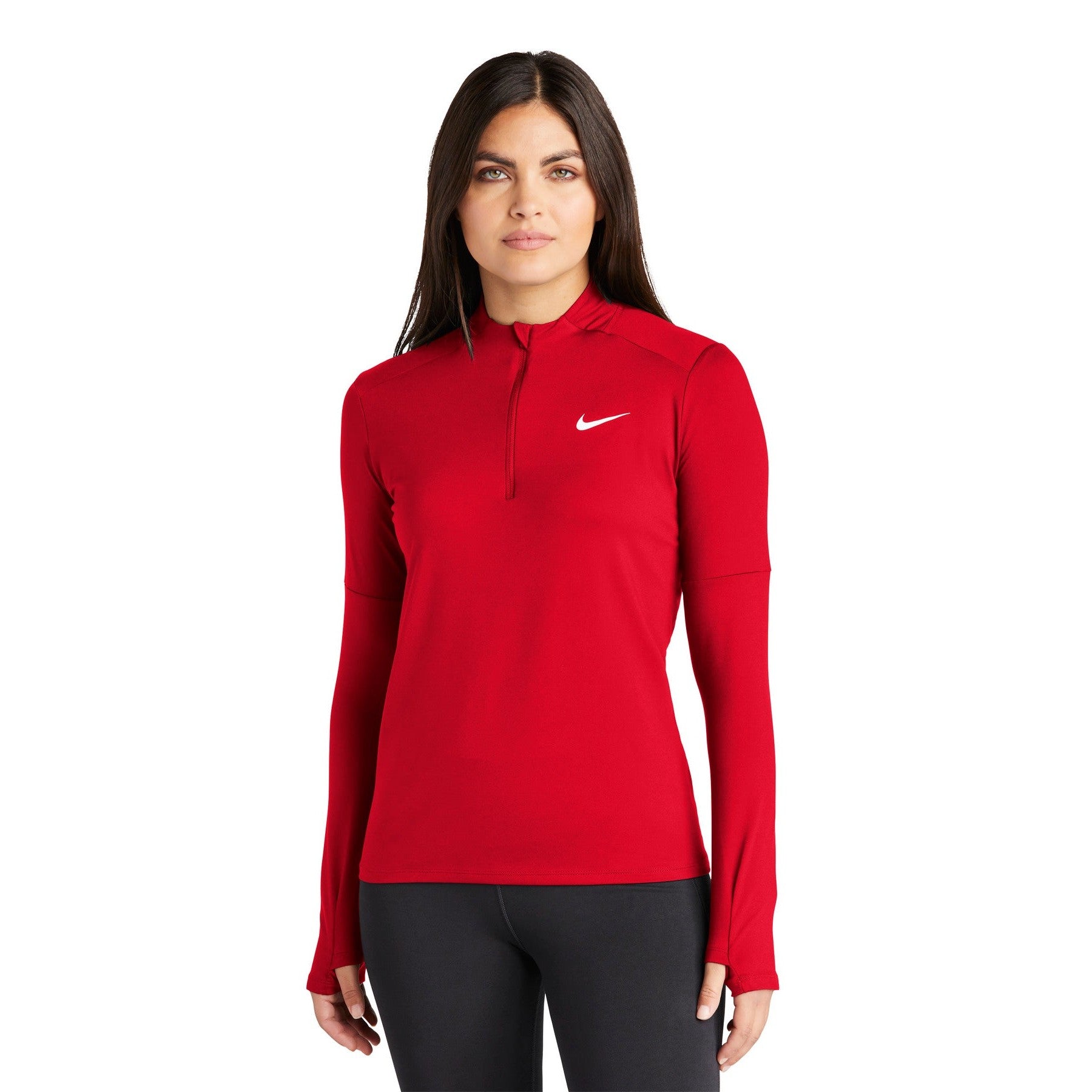 Nike-Nike Women's Dri-FIT Element 1/2-Zip Top NKDH4951-MedTech-8