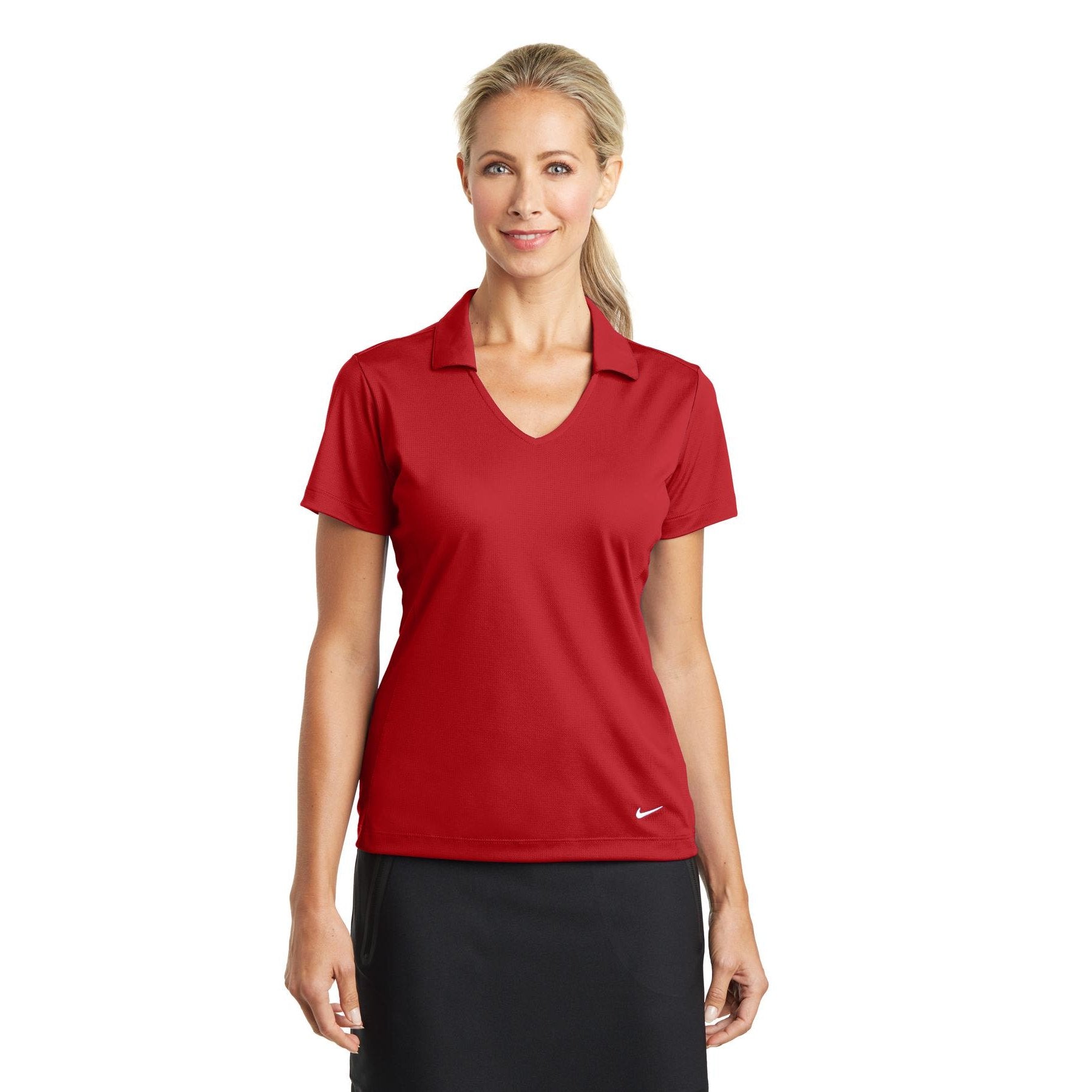 Nike-Nike Women's Dri-FIT Vertical Mesh Polo. 637165-MedTech-11