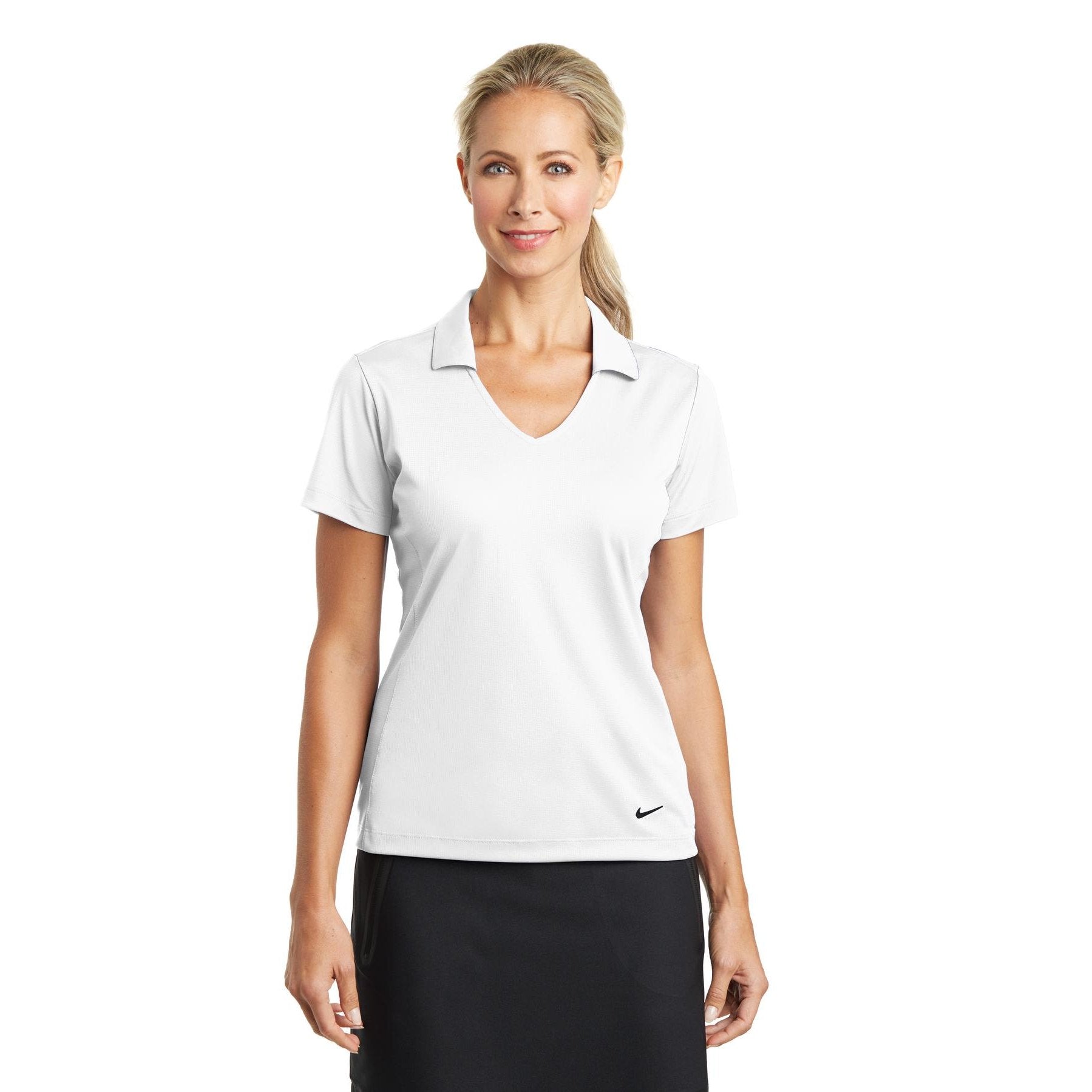 Nike-Nike Women's Dri-FIT Vertical Mesh Polo. 637165-MedTech-12