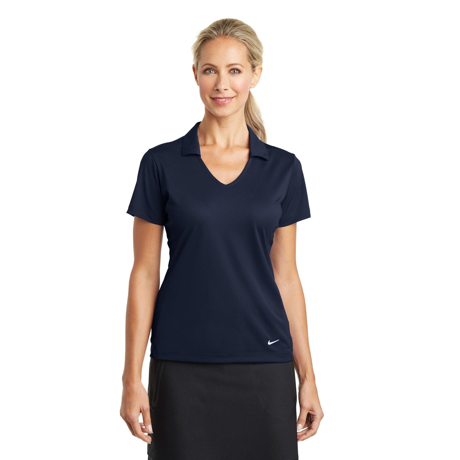 Nike-Nike Women's Dri-FIT Vertical Mesh Polo. 637165-MedTech-8