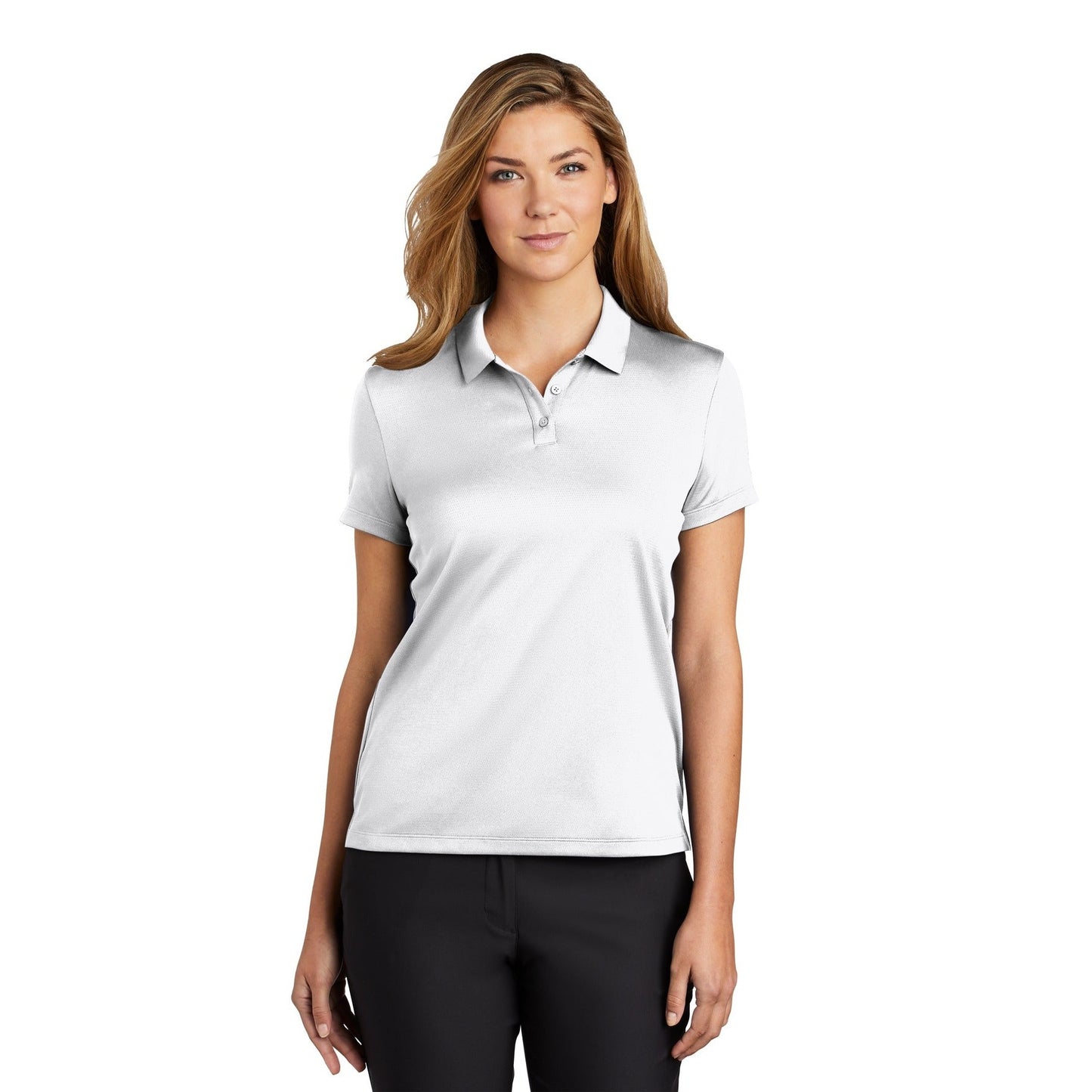 Nike-Nike Women's Dry Essential Solid Polo NKBV6043-MedTech-5