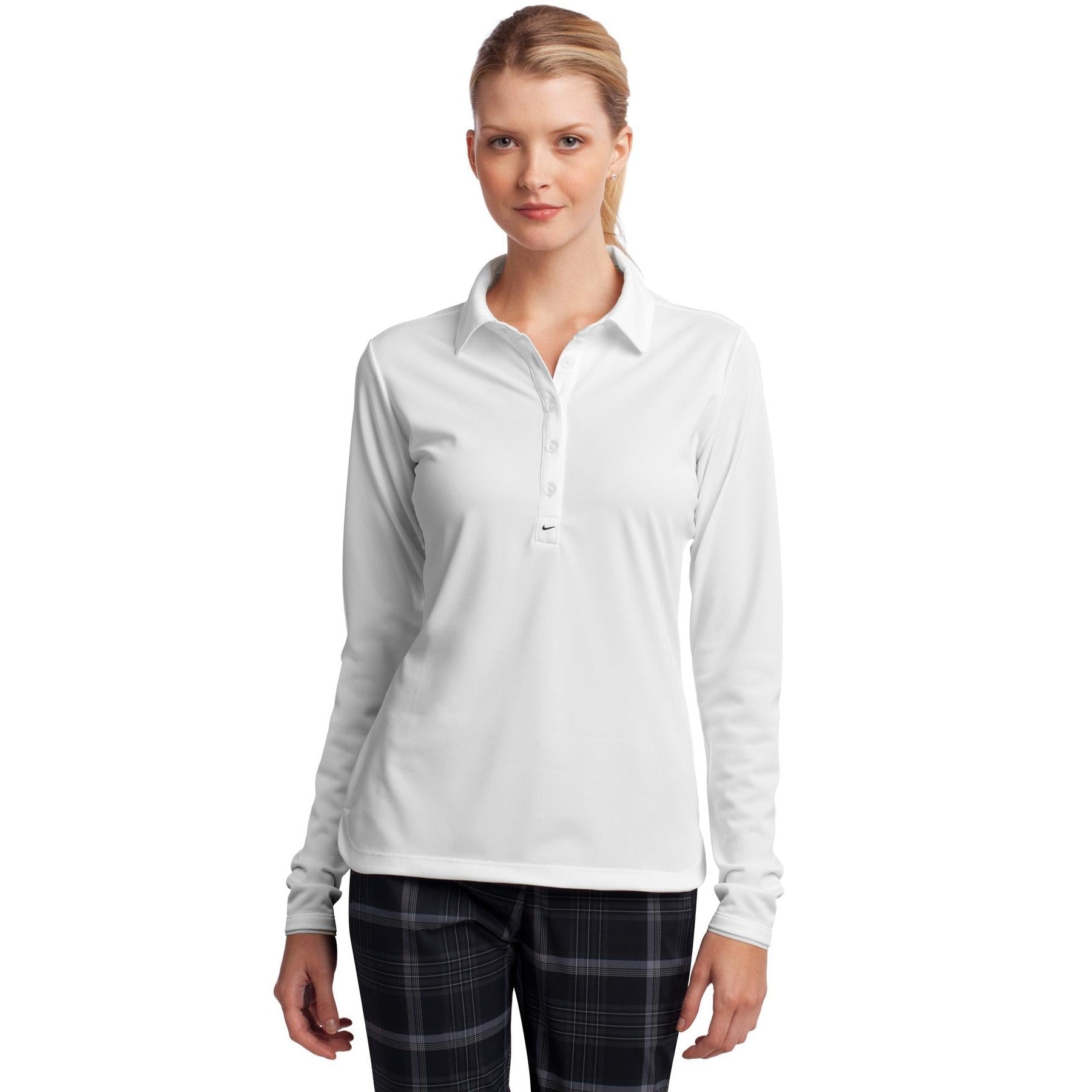 Nike-Nike Women's Long Sleeve Dri-FIT Stretch Tech Polo. 545322-MedTech-5