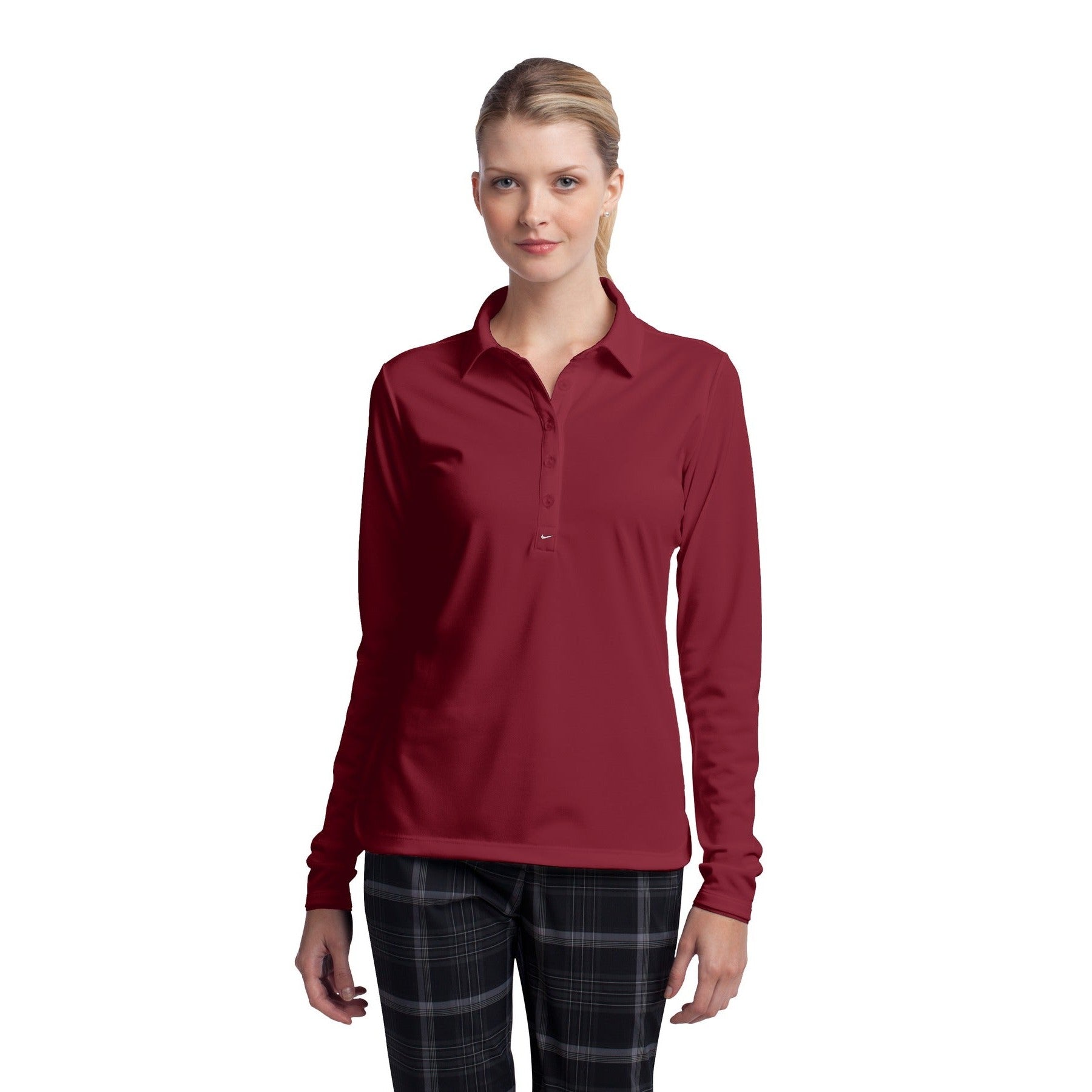 Nike-Nike Women's Long Sleeve Dri-FIT Stretch Tech Polo. 545322-MedTech-4