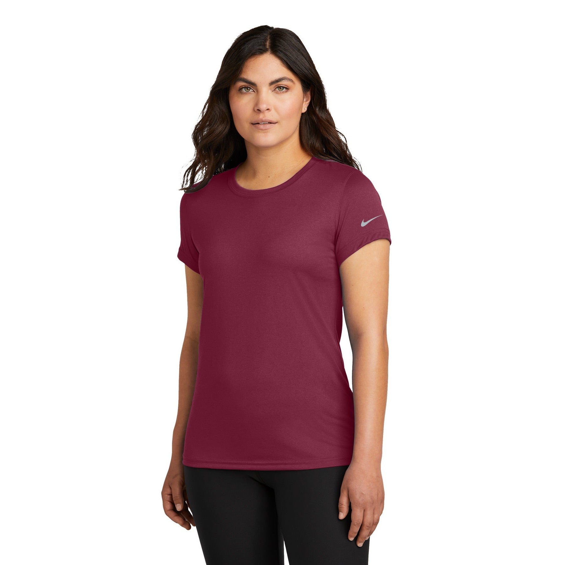 Nike-Nike Women's Swoosh Sleeve rLegend Tee NKDX8734-MedTech-10