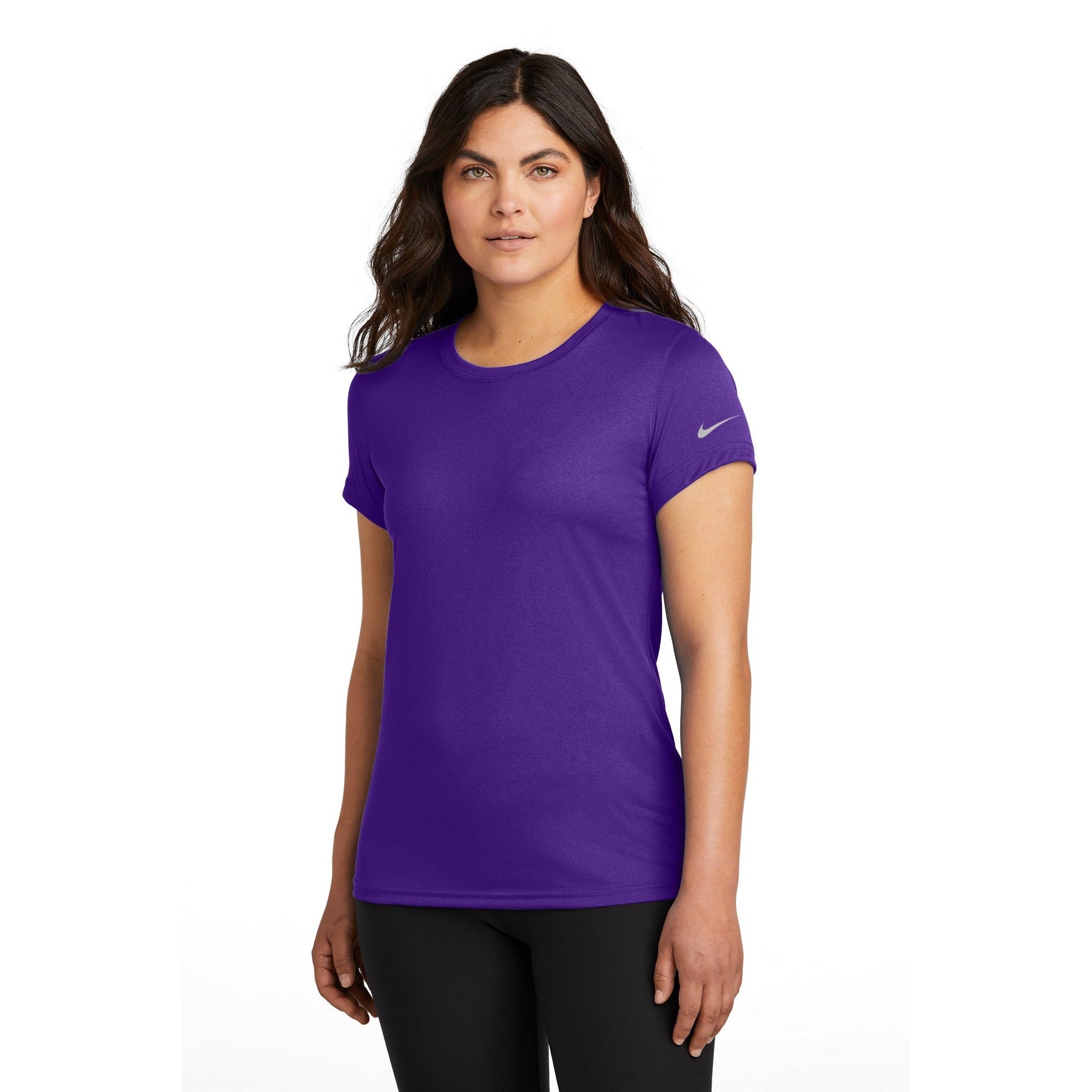 Nike-Nike Women's Swoosh Sleeve rLegend Tee NKDX8734-MedTech-4