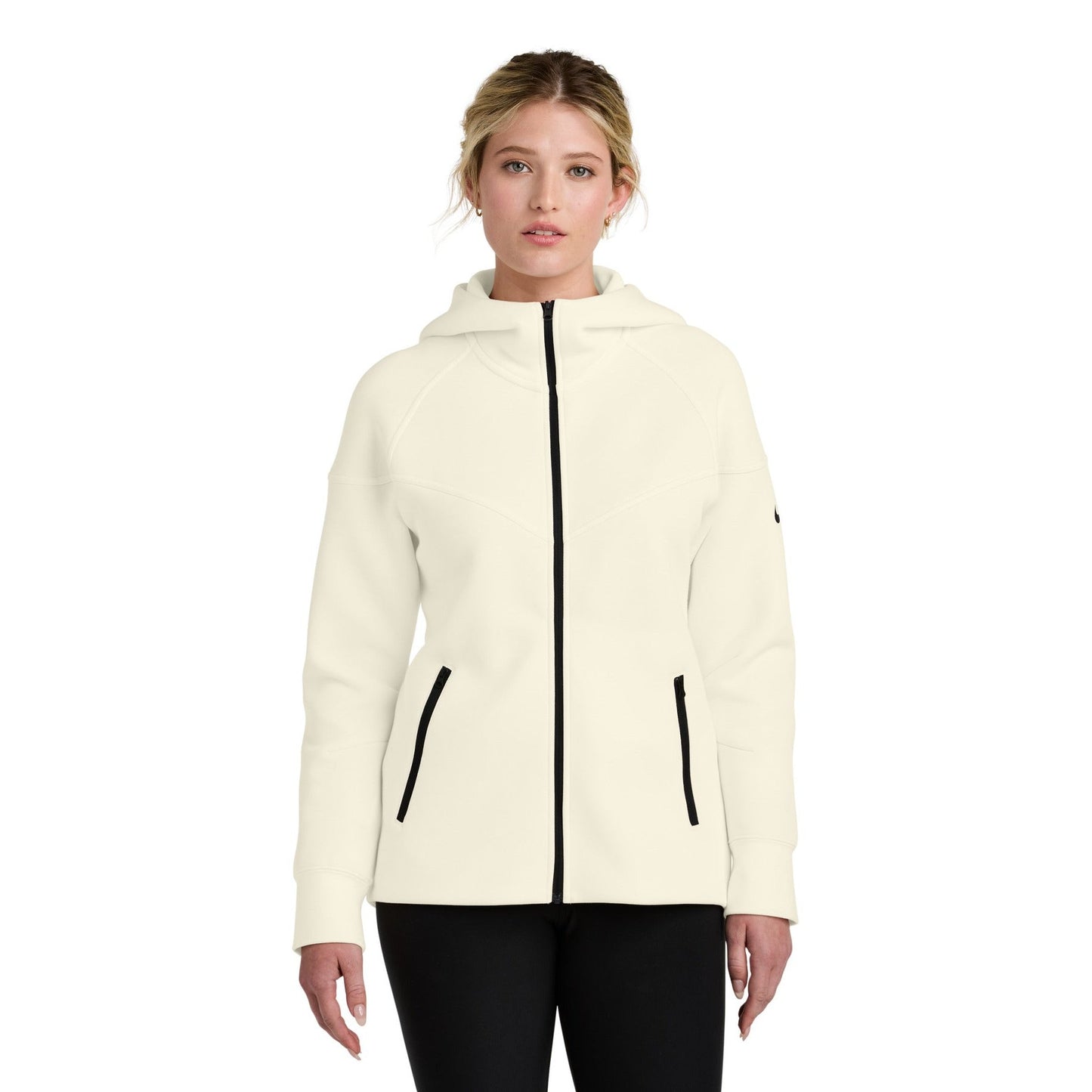 Nike-Nike Women's Tech Fleece Full-Zip Hoodie NKFQ4798-MedTech-4