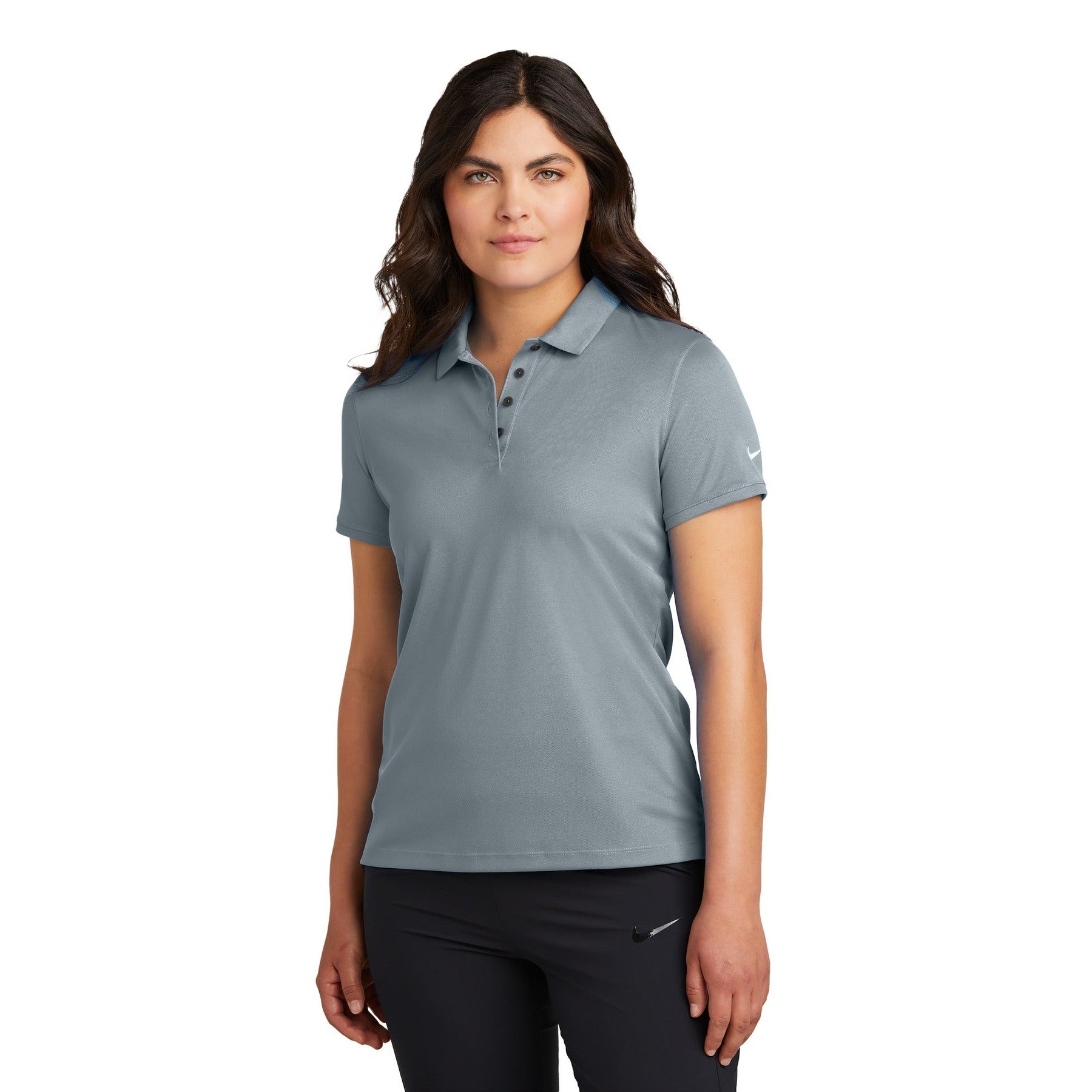 Nike-Nike Women's Victory Solid Polo NKDX6685-MedTech-3