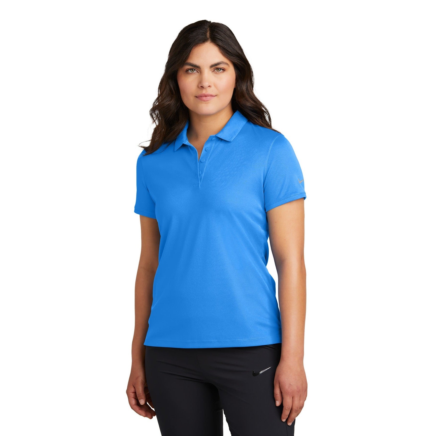 Nike-Nike Women's Victory Solid Polo NKDX6685-MedTech-4