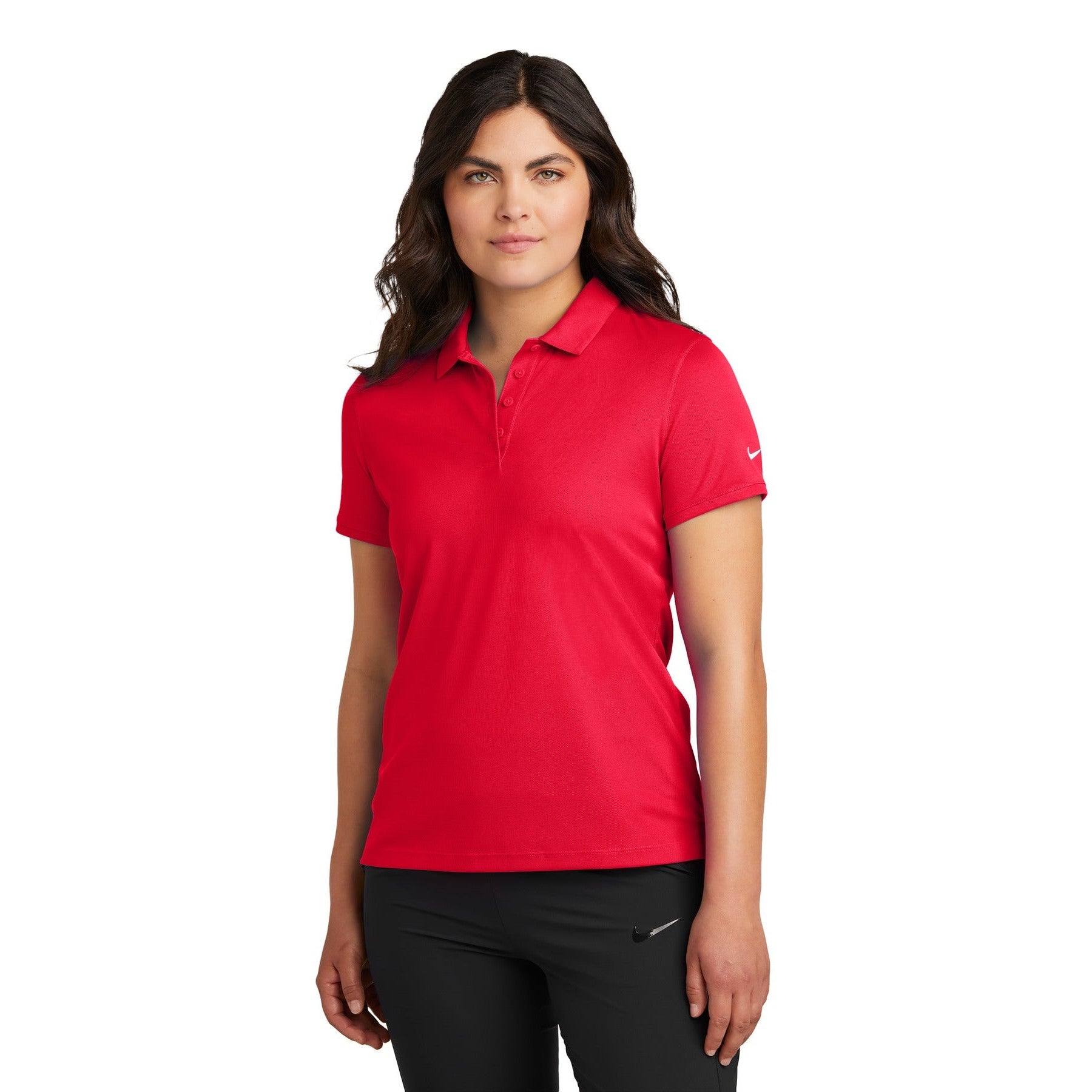 Nike-Nike Women's Victory Solid Polo NKDX6685-MedTech-5