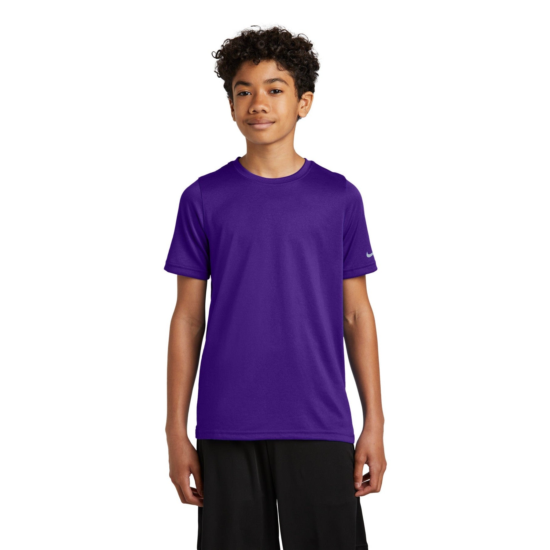 Nike-Nike Youth Swoosh Sleeve rLegend Tee NKDX8787-MedTech-4