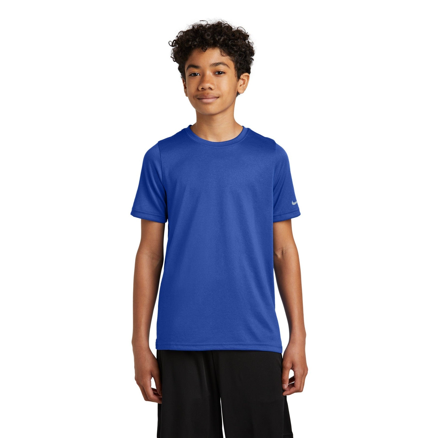 Nike-Nike Youth Swoosh Sleeve rLegend Tee NKDX8787-MedTech-8