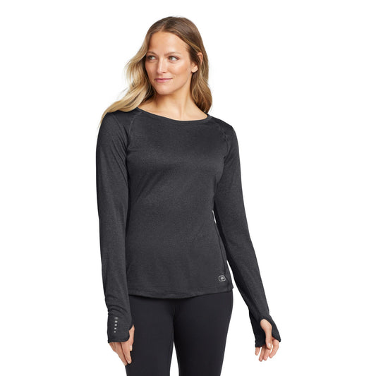 OGIO-OGIO® Women's Long Sleeve Pulse Crew. LOE321-MedTech-1