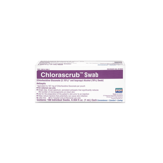 PDI-PDI Chlorascrub® 1mL Swab Prep Pads BX/100-MedTech-1