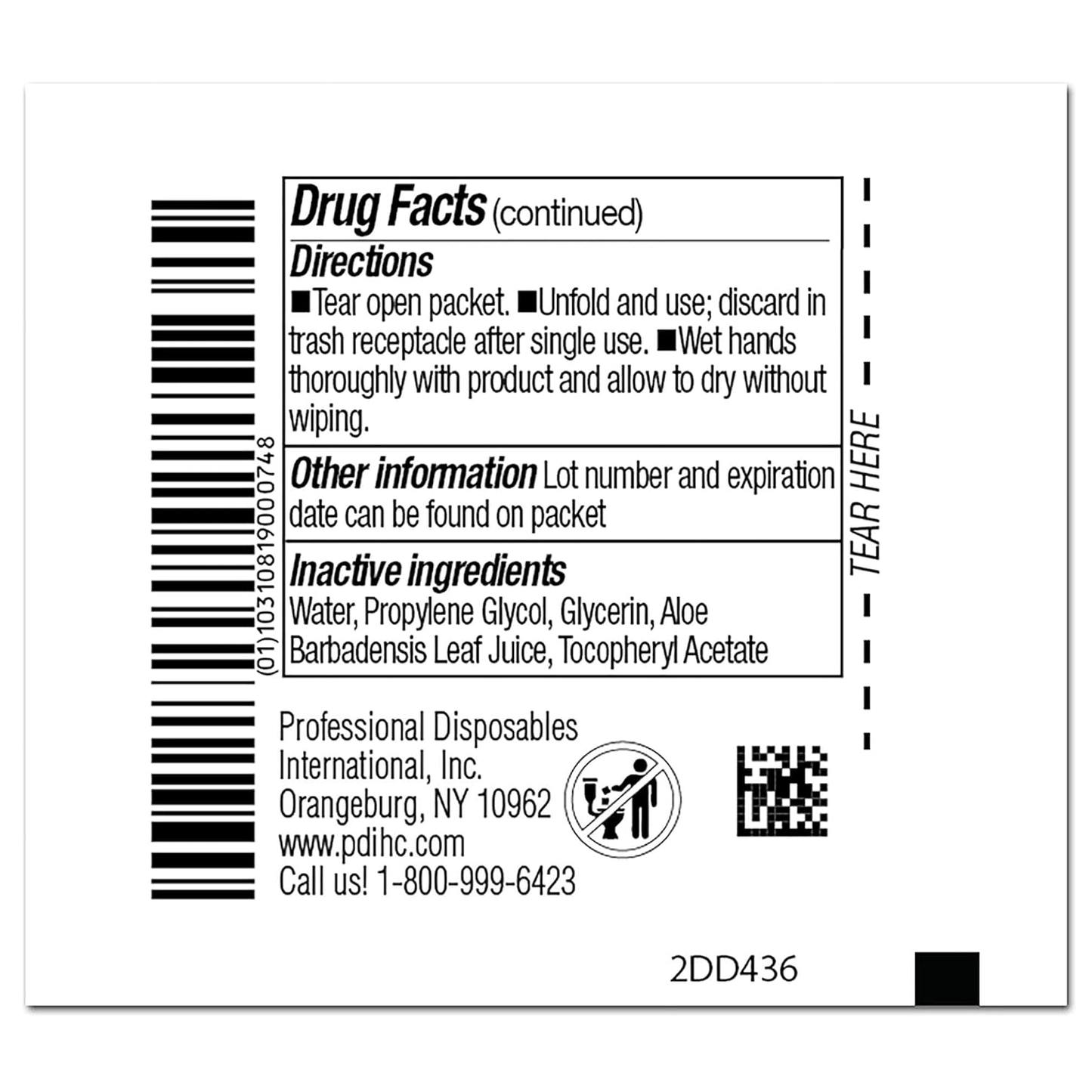 PDI-PDI® Sani Hands® ALC Hand Wipes BX/100-MedTech-3