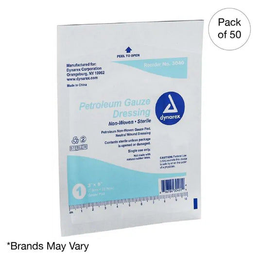 Kemp USA-Petroleum Gauze Dressing 3 X 9" 4 Boxes Of 50 Pcs-MedTech-1