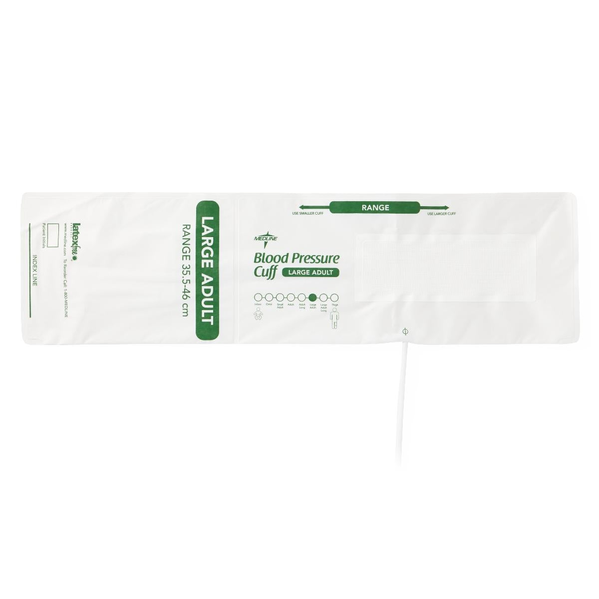 Medline-Phillips Disposable BP Cuffs w/ Connectors, 5/Bag-MedTech-9