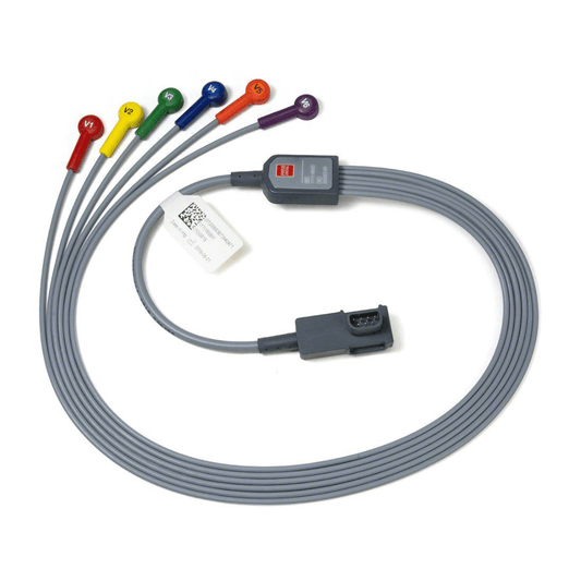 Physio-Control-Physio-Control LIFEPAK® 12 / 15 ECG Patient 6-wire Pre-Cordial Lead Attachment Cable-MedTech-1