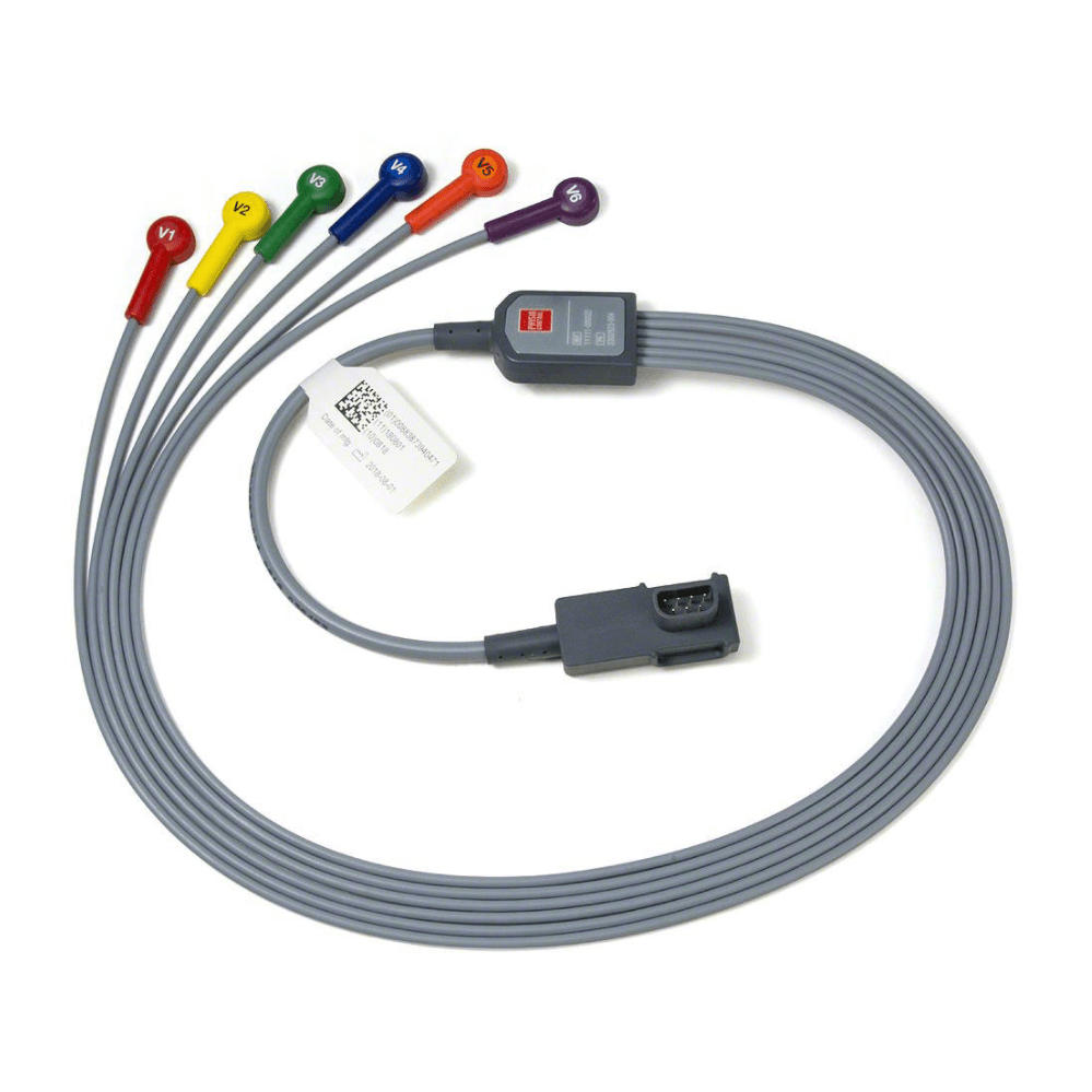 Physio-Control-Physio-Control LIFEPAK® 12 / 15 ECG Patient 6-wire Pre-Cordial Lead Attachment Cable-MedTech-1