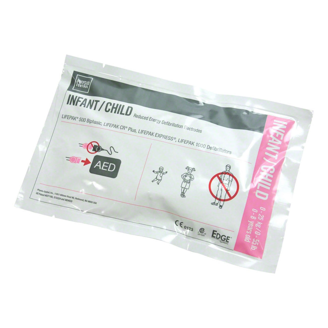 Stryker / Physio-Control-Physio-Control LIFEPAK® Pediatric / Infant / Child Electrode Pads 1 Pair-MedTech-2