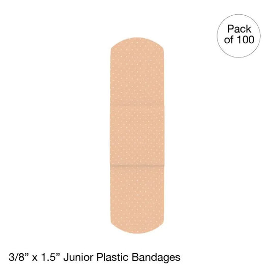 Kemp USA-Plastic Bandages, 3/8" x 1.5" Junior Case of 3600-MedTech-1