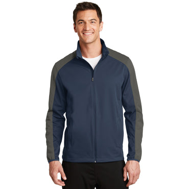 Port Authority-Port Authority® Active Colorblock Soft Shell Jacket. J718-MedTech-2