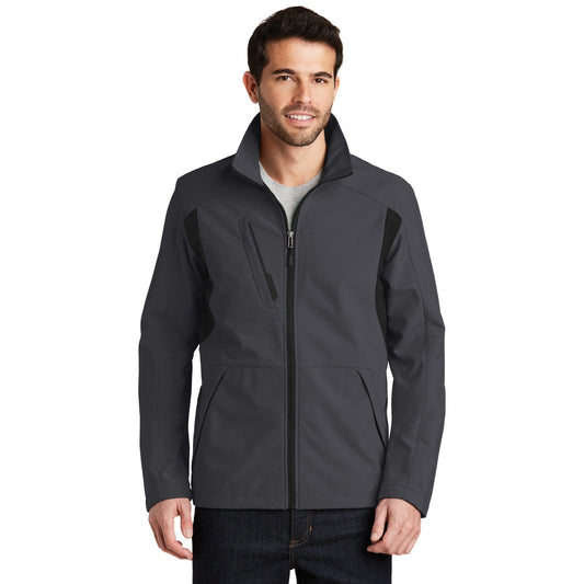 Port Authority-Port Authority® Back-Block Soft Shell Jacket. J336-MedTech-1