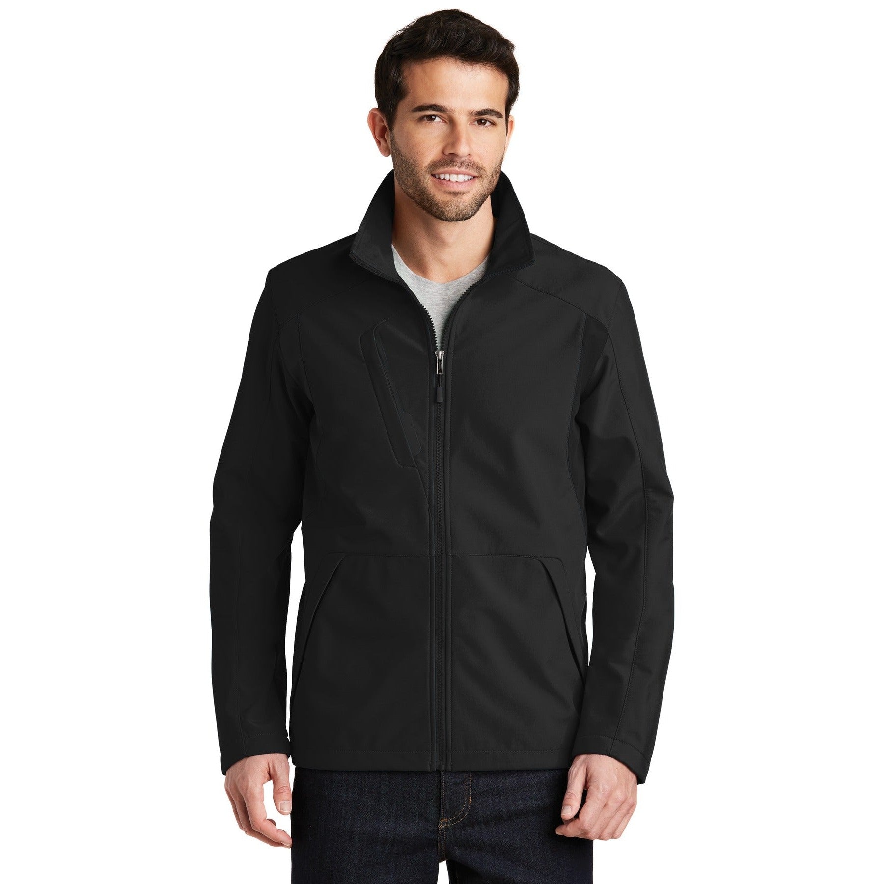 Port Authority-Port Authority® Back-Block Soft Shell Jacket. J336-MedTech-2