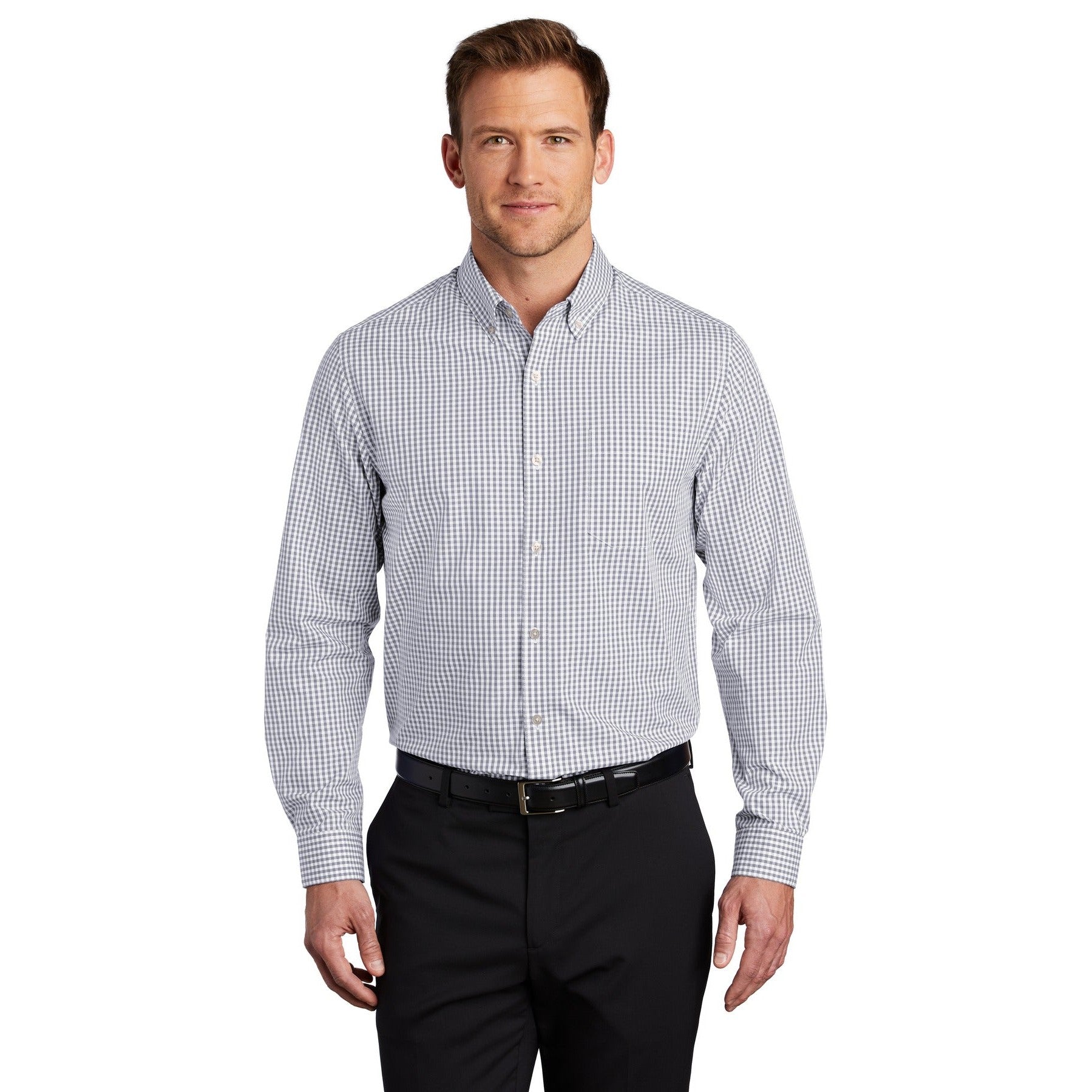 Port Authority-Port Authority ® Broadcloth Gingham Easy Care Shirt W644-MedTech-2