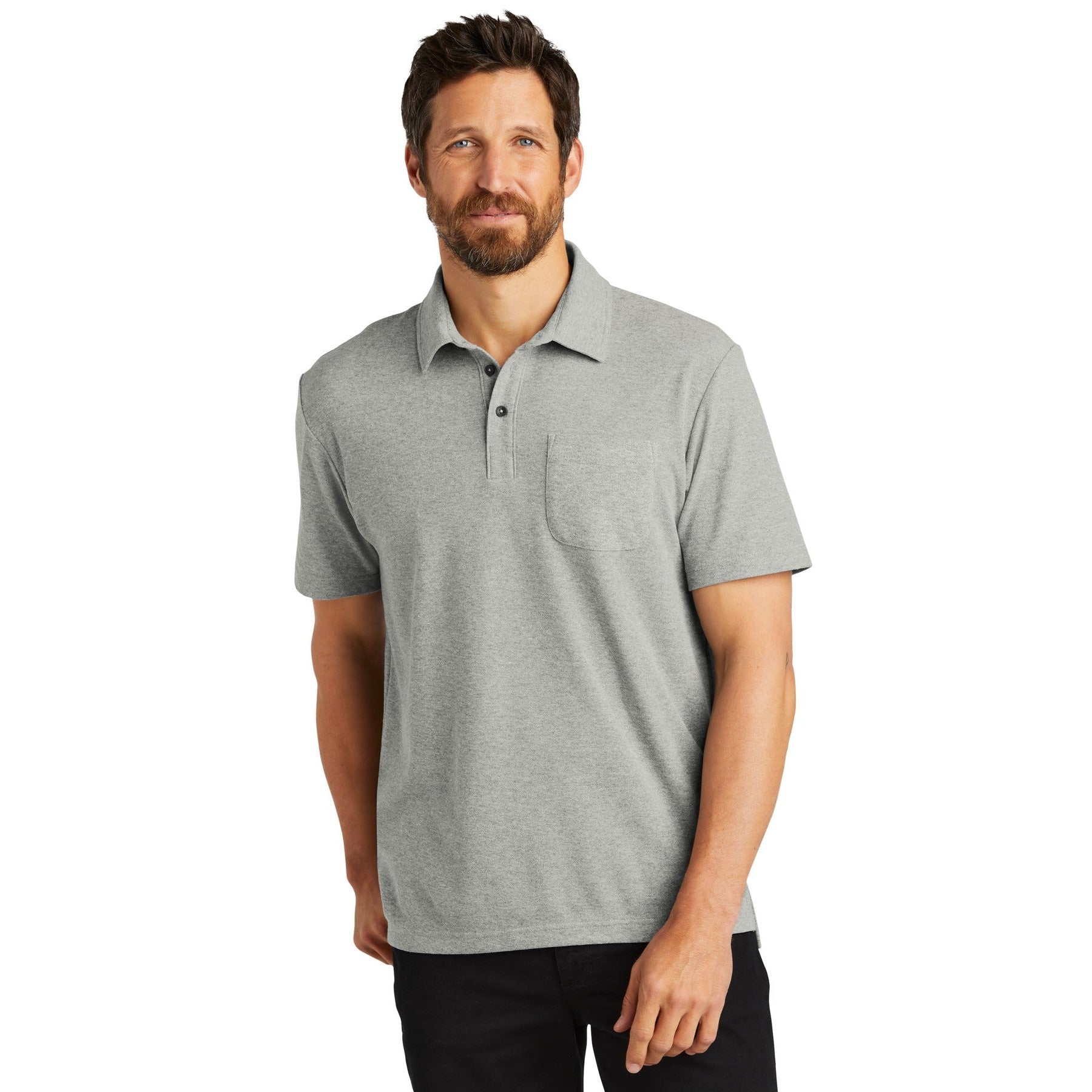 Port Authority-Port Authority® C-FREE® Cotton Blend Pique Pocket Polo K868-MedTech-4
