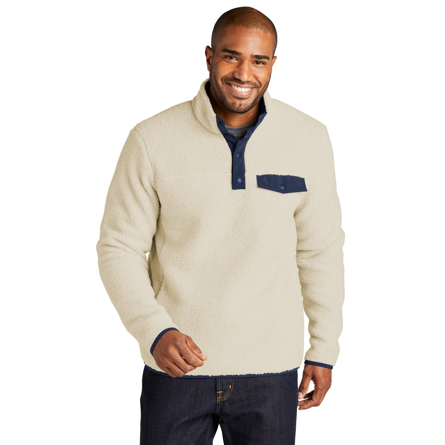 Port Authority-Port Authority® Camp Fleece Snap Pullover F140-MedTech-3