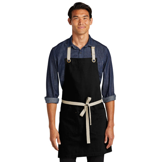 Port Authority-Port Authority® Canvas Full-Length Two-Pocket Apron A815-MedTech-1
