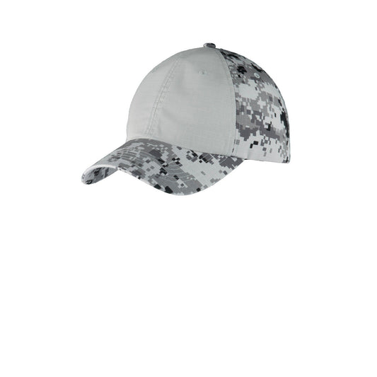 Port Authority-Port Authority® Colorblock Digital Ripstop Camouflage Cap. C926-MedTech-1
